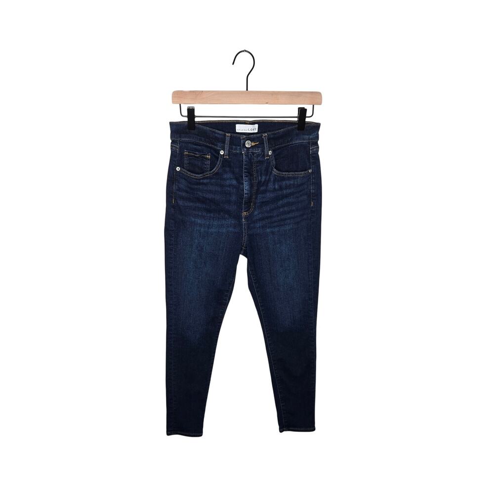 LOFT The Skinny Dark Wash Jeans Size 28/6